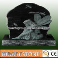xiamen made white granite angel monument and tomstone